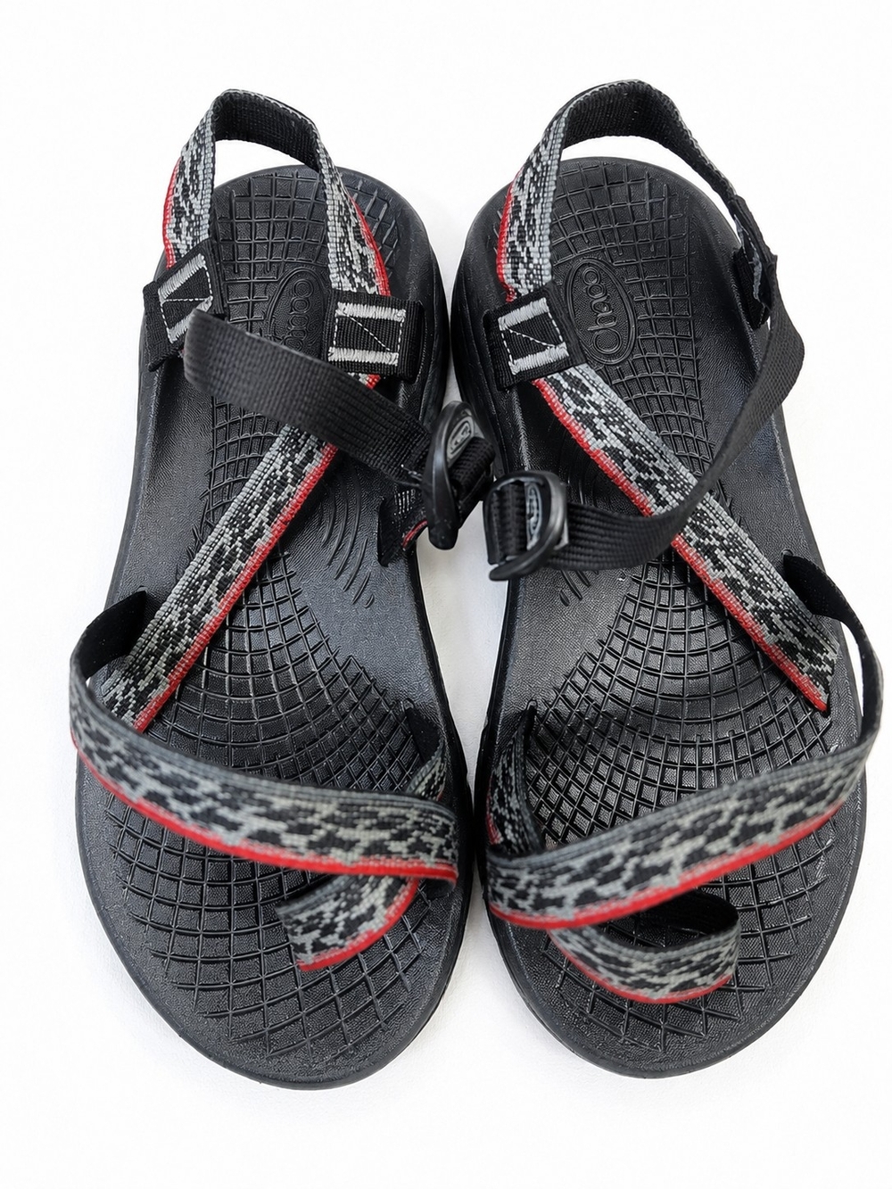 Chaco Z/Cloud Sport Hiking Sandals Black Gray Red Women's